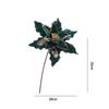 Glitter Christmas Glitter Artificial Flowers Large 30cm with Stems Xmas Tree Flowers Ornaments Cute Creative