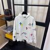 Men's 2025 Autumn Cross-Color Letter Embroidered Hooded Sweatshirt - Fashionable, Versatile, and Comfortable.