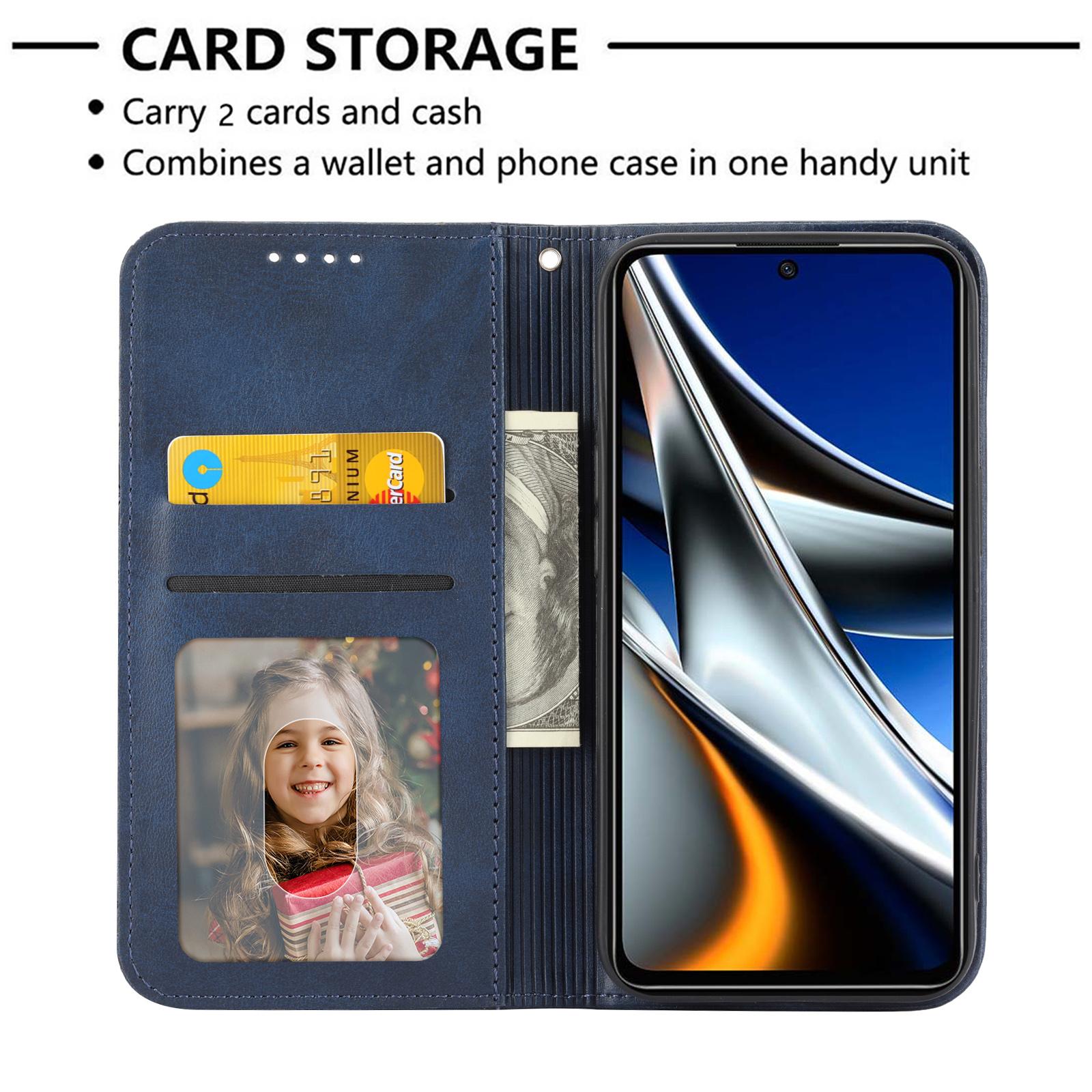 

For Samsung Galaxy A54 5G Imprinted Rhombus Pattern Calf Texture Phone Cover Shell PU Leather Wallet Stand Magnetic Closure Case Blue