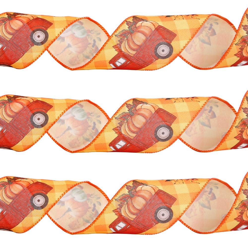 65cm Unique Wide Seasonal Ribbon For Thanksgiving And Celebrations Halloween