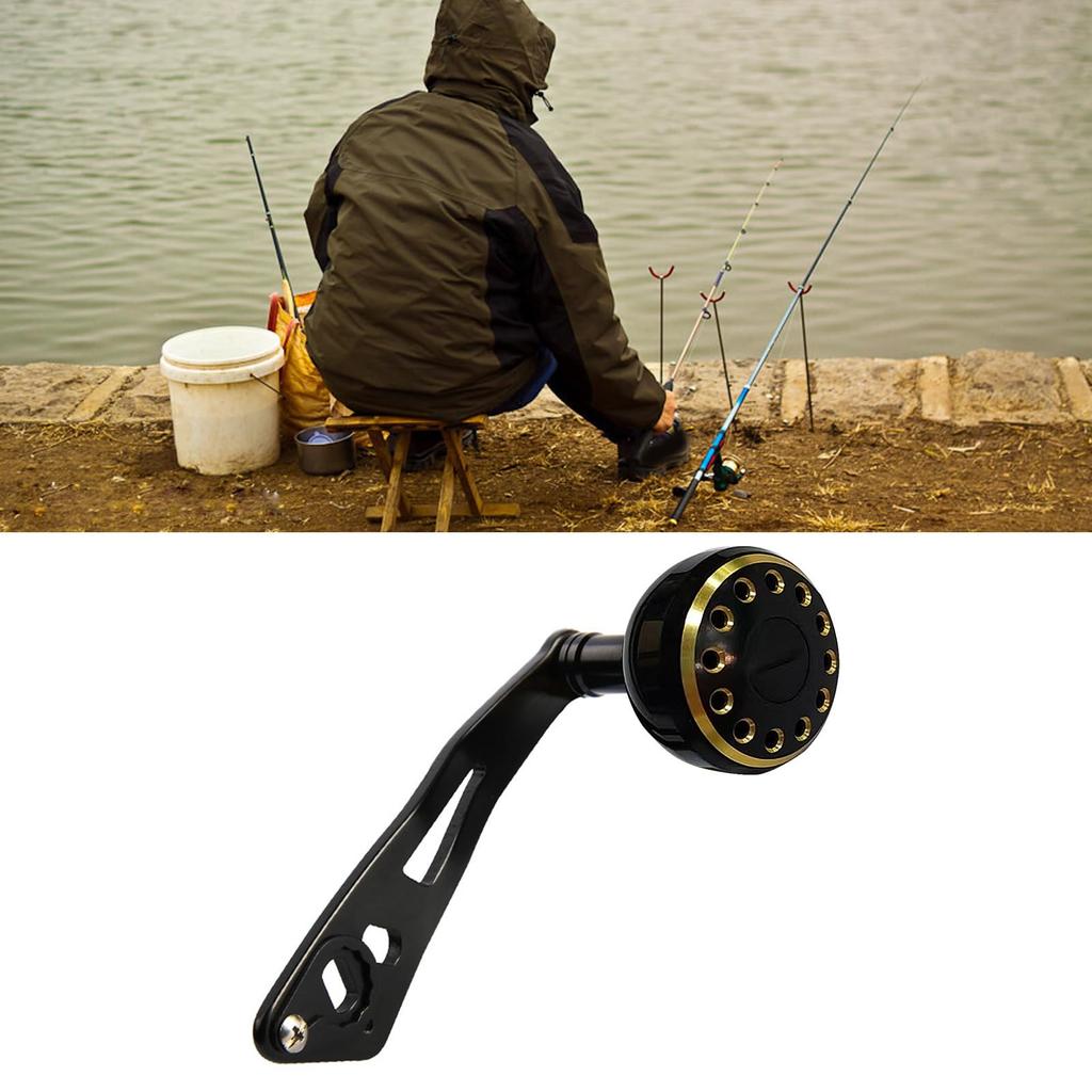 Single Fishing Reel Power Handle Metal Spinning Fishing Locking Arm Replacement Reliable Fishing Accessory