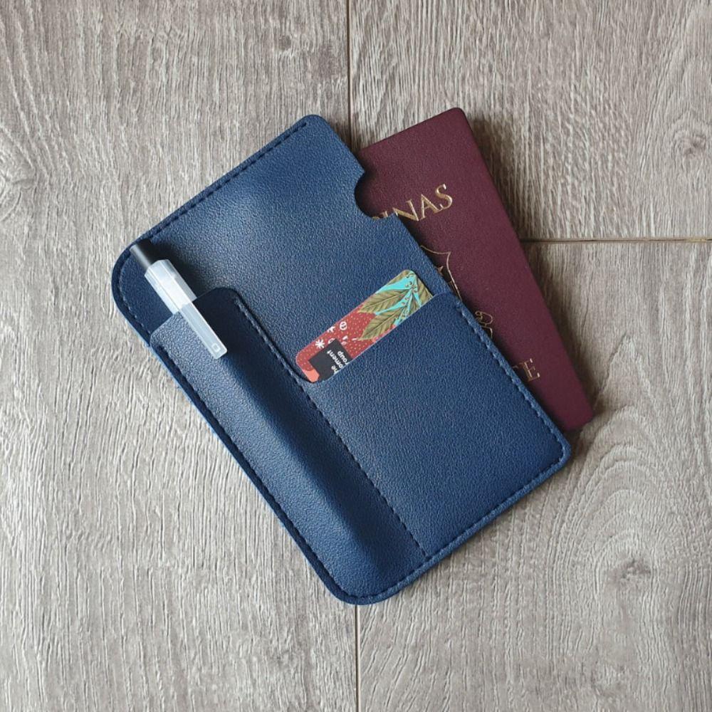Multiple Card Slots Portable Passport Bag Travel Storage Passport Clip  Travel Accessory