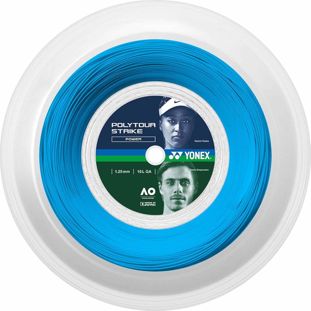 YONEX Poly Tour Strike Tennis String 1.25mm 200m Blue