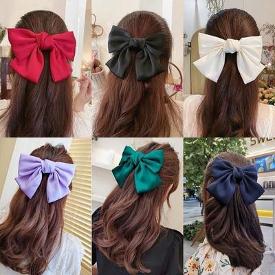 Modische Haarspangen mit Schleife für Frauen, große Haarnadeln mit Schleife, Mädchen, Haarspange mit Schleife, Haarspangen, Haar-Accessoires für Frauen
