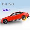 1/24 BMW I5 M60 Alloy Sports Car Model Diecast Metal Limousine Pure Electric Vehicles Car Model Simulation Sound Light Kids Gift