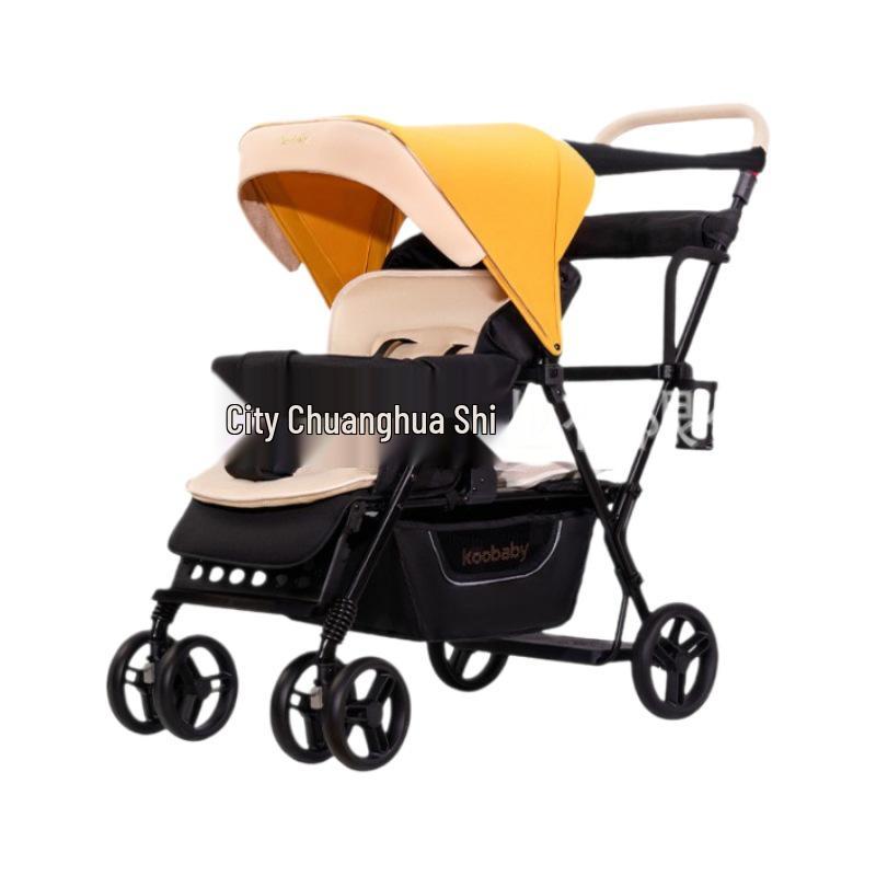 Koobaby Twin Lightweight Foldable Double Stroller for Infants and Toddlers