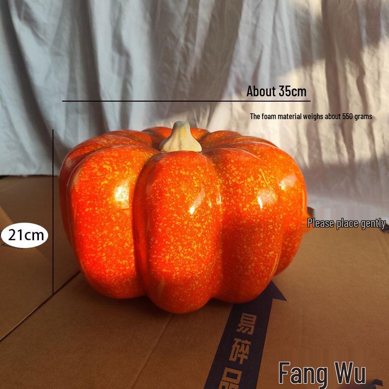 Foam Pumpkin & Maple Leaf Props for Halloween