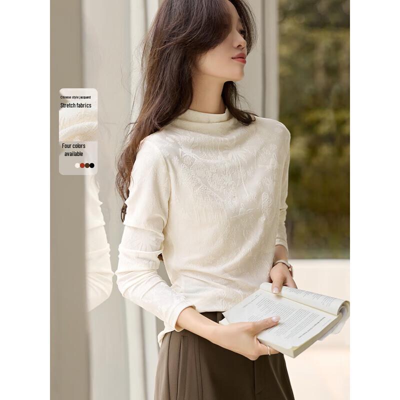 Mohan Yimei Textured Mock Neck Base Layer Top XL