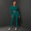 Costume sport Auroth Set de yoga pentru femei Fitness, fără cusături, cu mânecă lungă, jambiere cu talie înaltă. Îmbrăcăminte sport