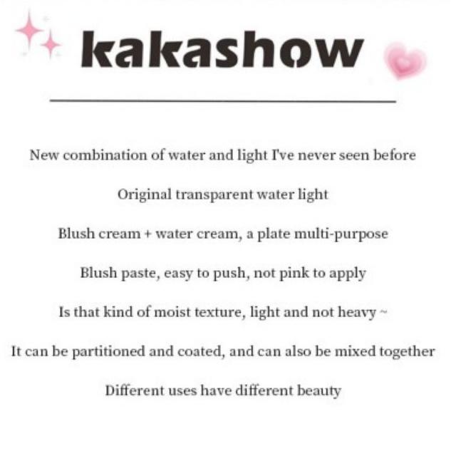 Kakashow Dewy Cream Blush 10g Lightweight Natural Glow Longlasting Buildable Cheek Tint For All Skin Tones