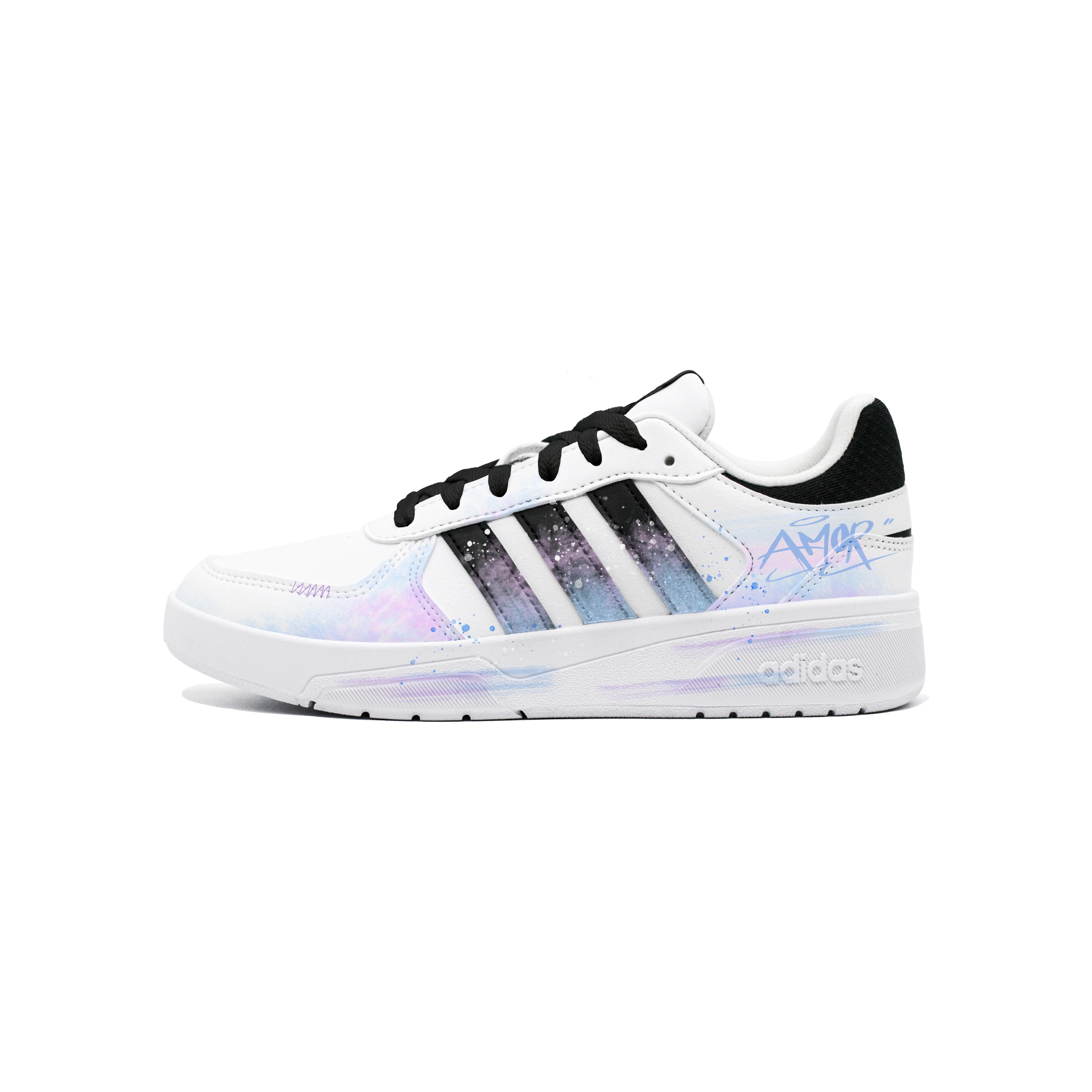 

Adidas COURTBEAT Low top Skateboard Shoes Unisex Black White JS3010(Team830-) 36⅔