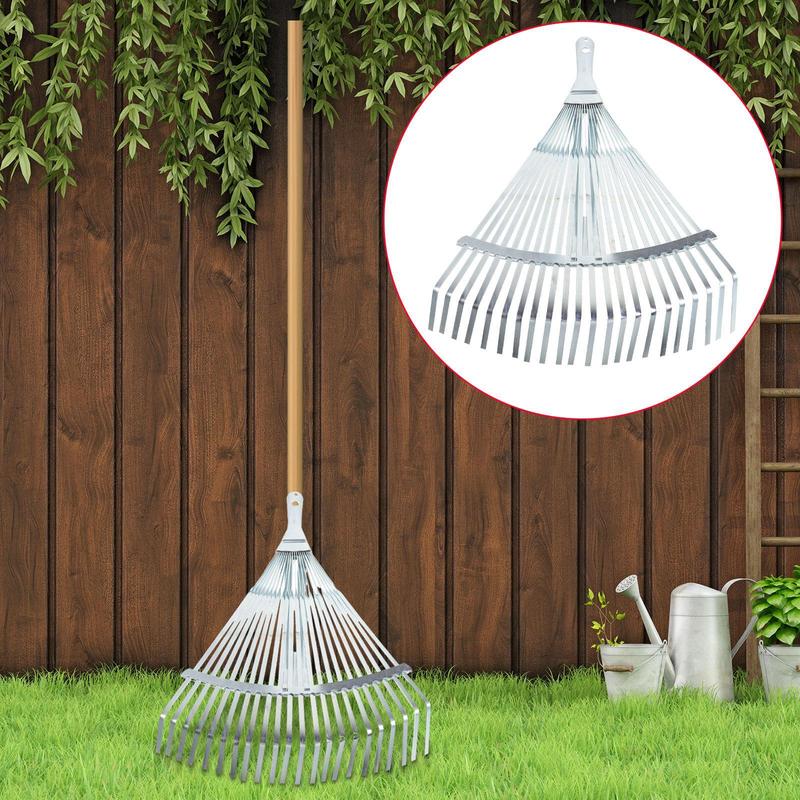 

Garden Leaf Rake, Telescopic Metal Rake ,29-46cm Expandable, Adjustable Leaf Rake Garden Camping Rake for Shrub Flower Bed