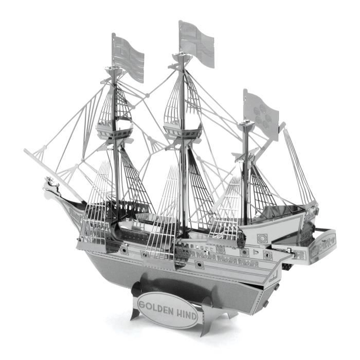 Metal Earth Fascinations Avro Lancaster Bomber et Golden Hind Puzzle 3D en métal