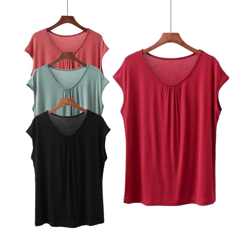 Women's Large Size Loose Modal Sleeveless Top for Spring/Summer