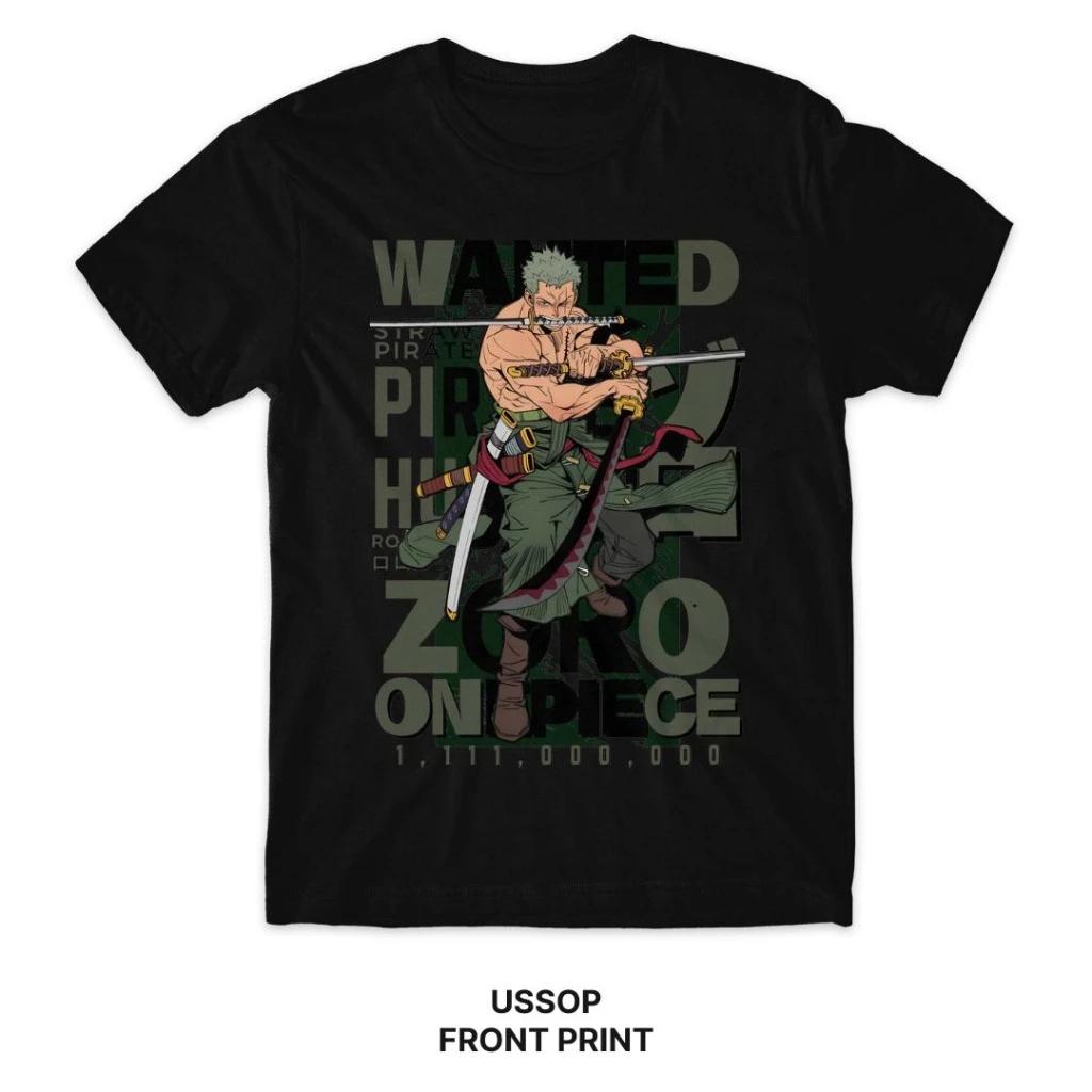 ONE PIECE Zoro Summer TShirt Harajuku Style Oversized Retro Print Short Sleeve Casual Comfortable Streetwear for Men And Kids