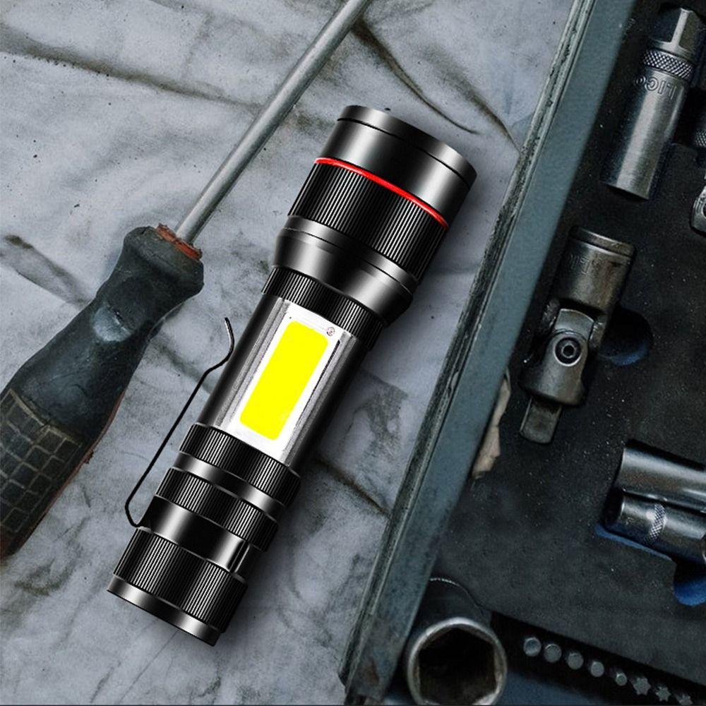 Portable Mini Flashlight Three Lighting Modes High Brightness Keychain LED Light Waterproof Aluminum Alloy Pocket Camping Light