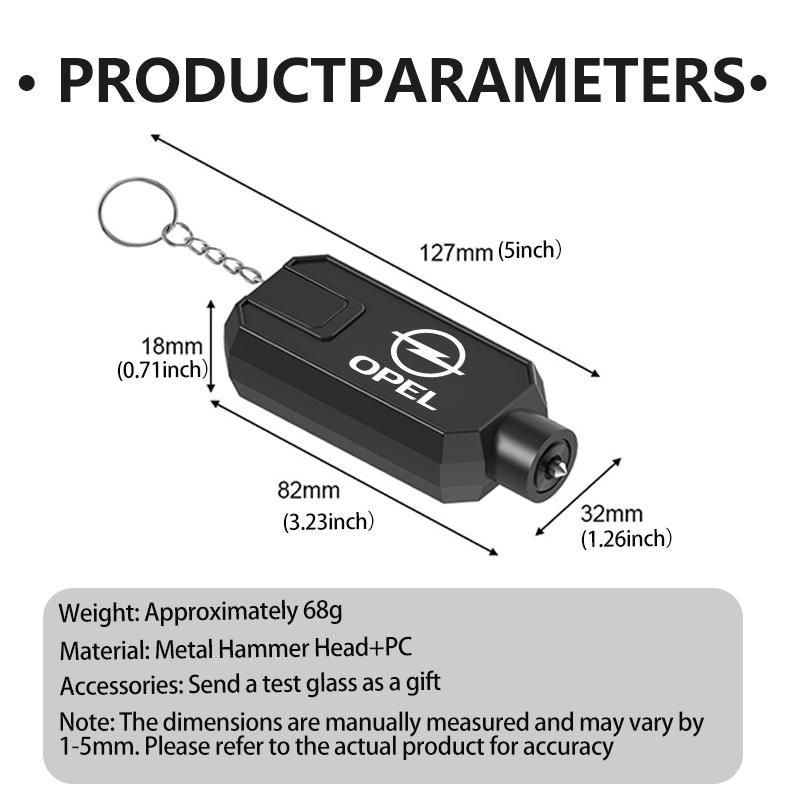 Car Safety Hammer Emergency Glass Window Break Seat Belt Cutter For Opel ADAM ASTRA J K CORSA E INSIGNIA MOKKA VIVA Meriva WJ1