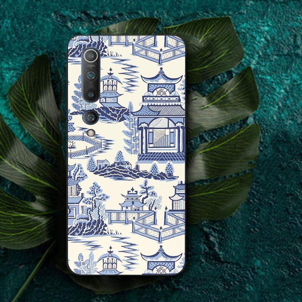 Blue and white porcelain Phone Case For Redmi Note 4 X 5 A 6 7 8 T 9 9S 10 11 11S 11Epro Poco M3 pro