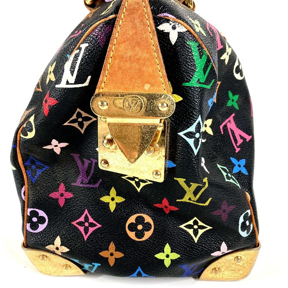 Louis Vuitton M92642  MonogramMulticolore Speedy30 Hand Bag Noir Black