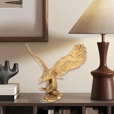 Eagle Hawk Figurine for Desktop Display Winged Sculpture Collectible Handcrafted Feng Shui Accent