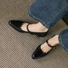 Krazing Pot Sheep Skin Summer Spring Autumn Winter Med Heels Women Round Toe Mary Janes Shallow Pumps