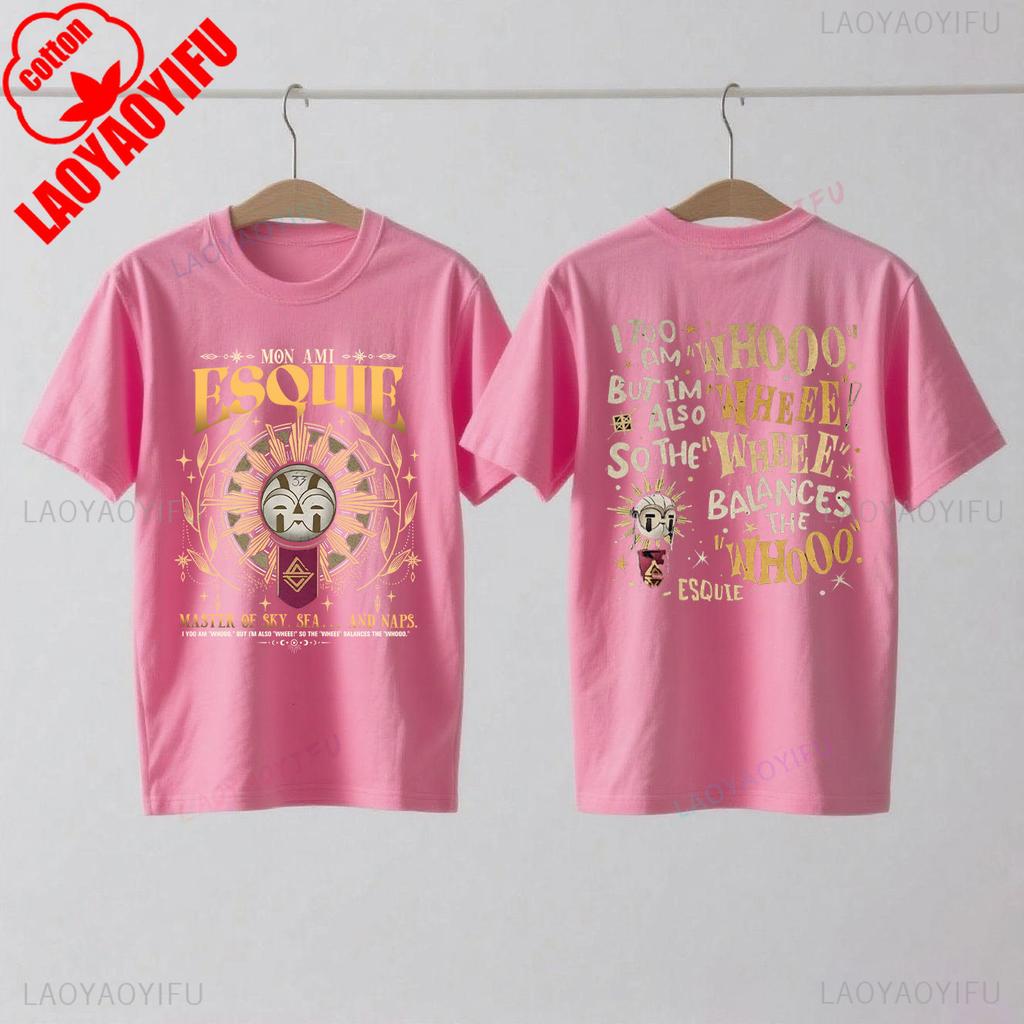 Koszulka Esquie Clair Obscur Expedition 33 Zabawna koszulka Esquie dla graczy dla fanów Prezent Moda letnia Casual Miękka bawełna Krótki rękaw Top