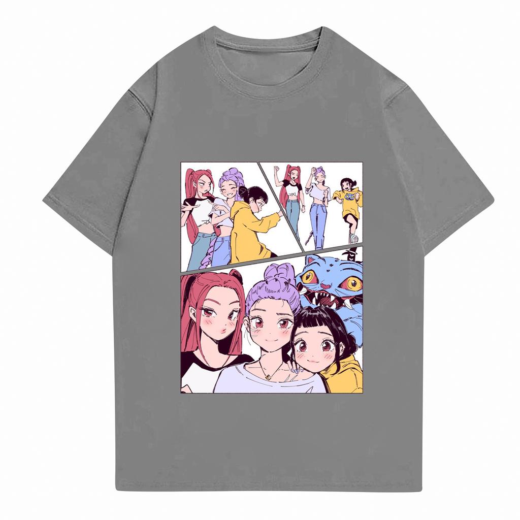 Kid's Anime Printed Short Sleeved T-shirt