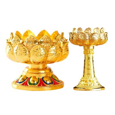 Ghee Lamp Holder Candle Holder Buddhist Supplies Tibetan TeaLight Holder Butter Lamp Holder for Table Centerpiece Home