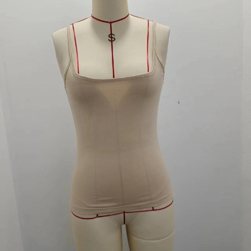 Dámské letní tílko na špagetová ramínka, trička, dámská ležérní slim trička