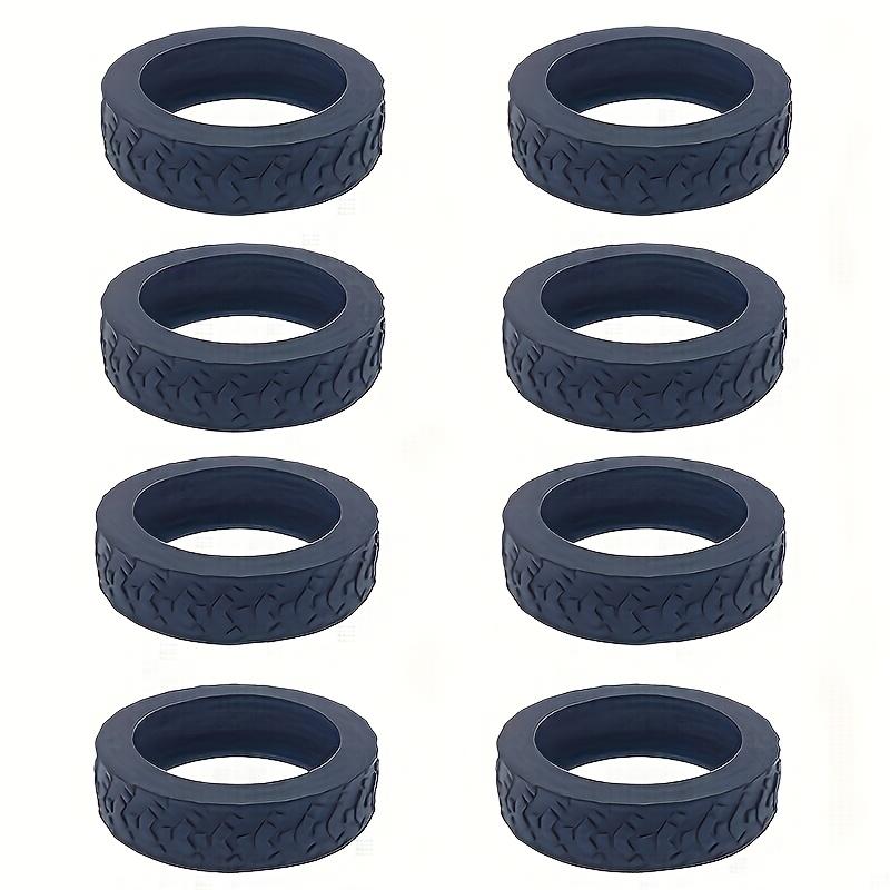 8pcs Silicone Wheel Covers - Luggage Wheel Protectors, Shockproof Suitcase Wheels Protective Sleeves, Noise Reduction Travel Accessories