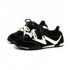 Retro red splicing flat bottom women's new comfortable and light feet small leisure sports