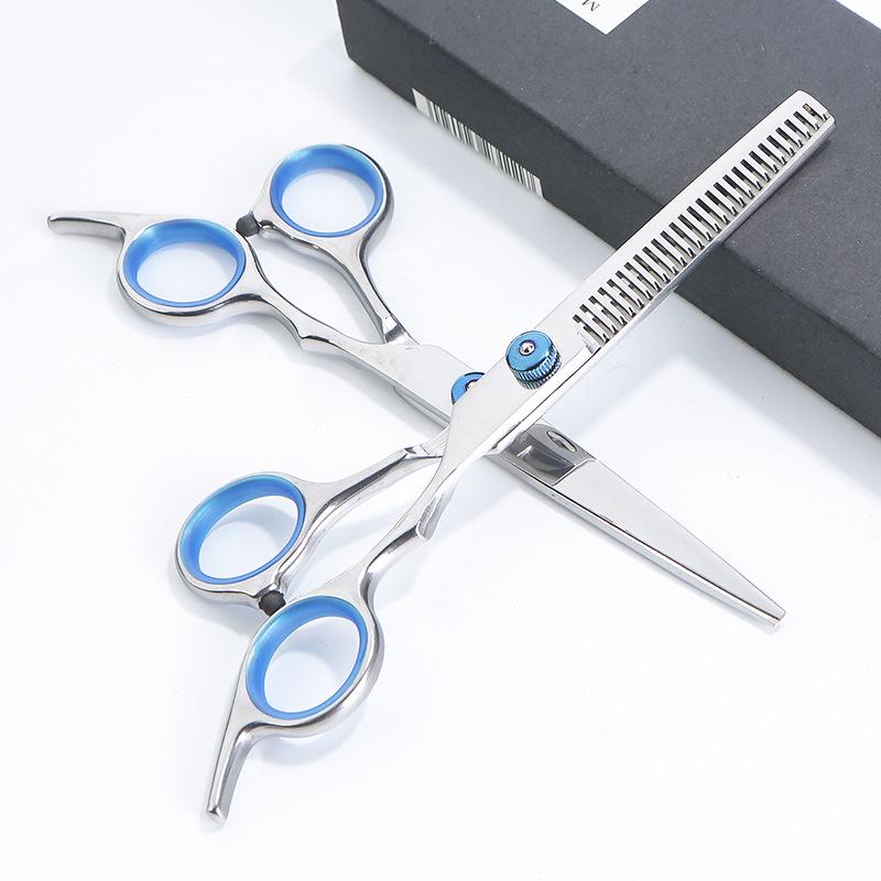 Professional Stainless Steel Thinning Barber Scissors for Home Hairdressing