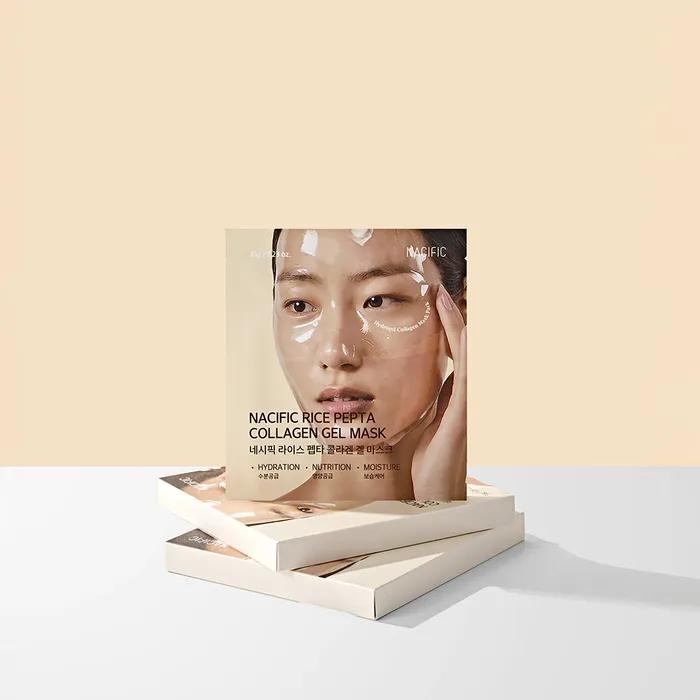 Nespic Rice Pepta Collagen Gel Mask 4 Sheets