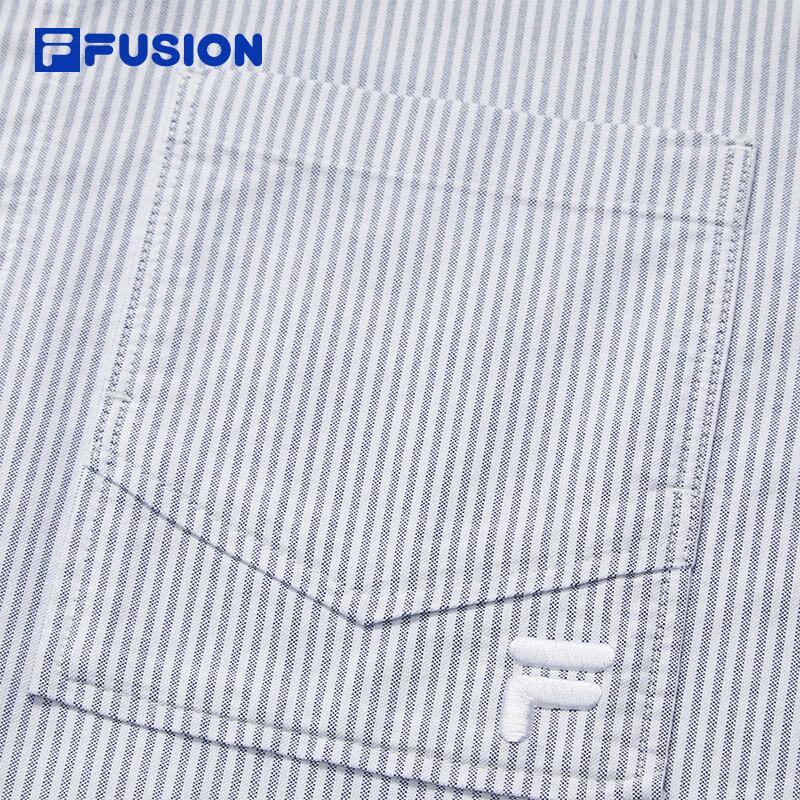 FILA FUSION Striped Loose Fit Long Sleeve Shirt