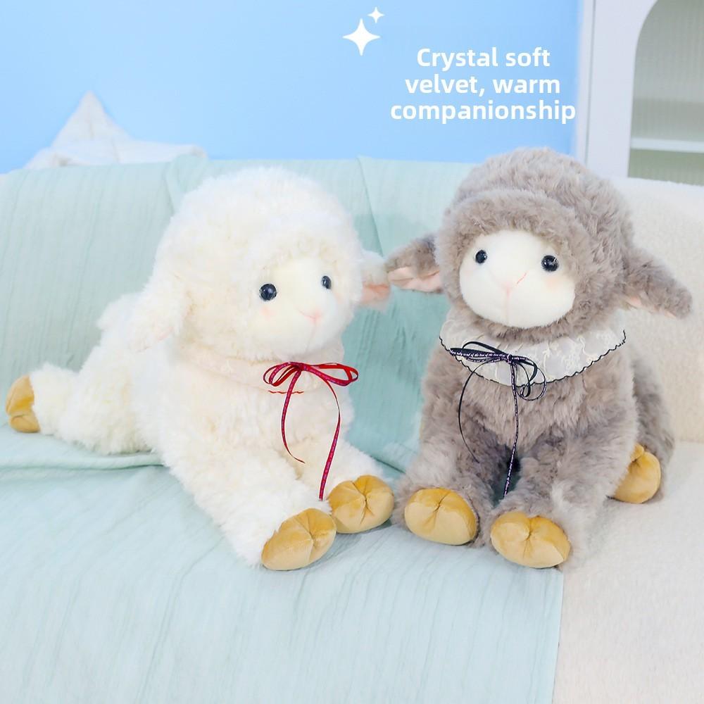 Plush Sheep Toy With Soft Polyester Filling Perfect For Kids Bedtime And Gift Giving