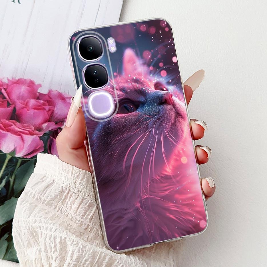 For Vivo Y200 5G Case Vivo V40 Lite Beautiful Butterfly Painted Cover Soft Slim Phone Case For Vivo Y300 Y 200 V40Lite 5G Bumper