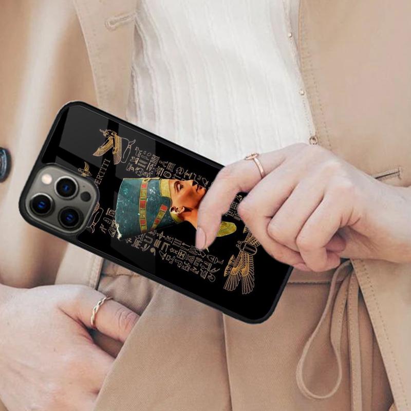 Egypt Nefertiti Anubis Ankh Pharaoh Magnetic Phone Case For APPLE iPhone 17 Air 16 14 13 12 Pro Max 15 Plus MagSafe Cover