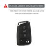 TPU Car Flip Key Case Cover Shell Fob For VW Volkswagen Golf 7 MK7 Tiguan MK2 SEAT Ateca Leon FR 2 Ibiza Skoda Octavia A7