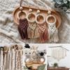 Unfinished Solid Wooden Rings 15-100MM Natural Wood Rings for Macrame DIY Crafts Wood Hoops Ornaments Connectors Jewelry Making