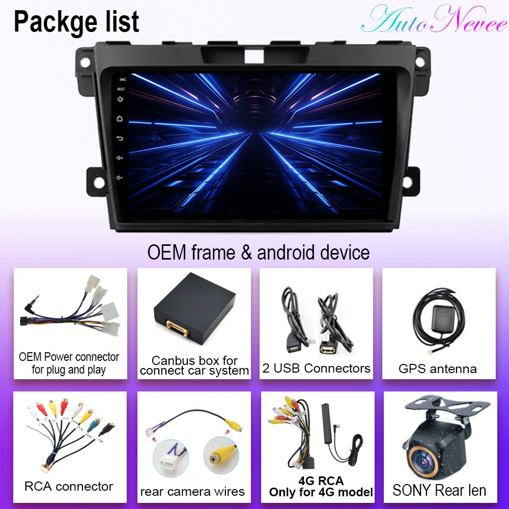 Car Android 14 For Mazda CX7 CX-7 CX 7 ER 2009 - 2012 Auto Radio Stereo Head Unit Multimedia Video Player Navigation No 2din DVD