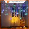 8-Mode Snowflake String Lights, LED Christmas Wreath Decor for Indoor/Outdoor, Garden Bedroom Party Decorations