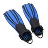 1 Pair Diving Fins TPR Adjustable Long Professional Diving Flippers for Scuba Diving Swimming Surfing Blue R