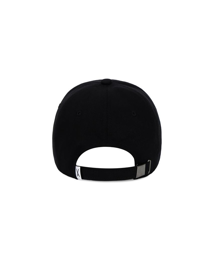 Bajal [Unisex] 3D Monogram Logo Oversized Ball Cap Black