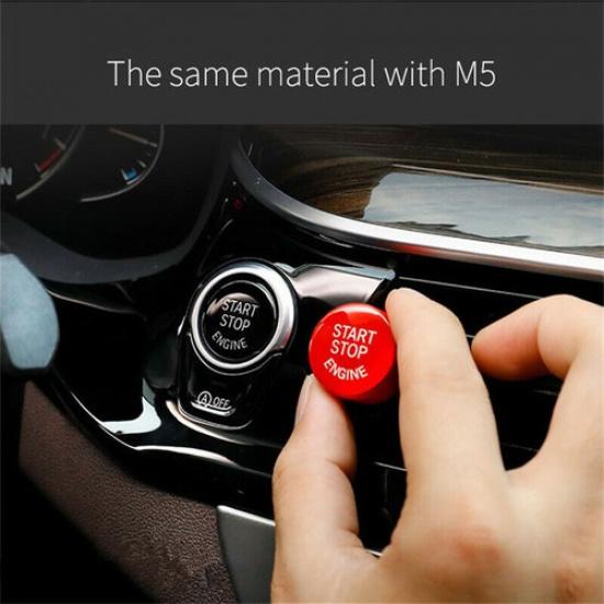 For BMW F20 F30 F10 F23 F36 F45 F25 F26 Red Start Stop Engine Button Cover Trim
