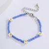 Women S Colorful Beaded Daisy Necklace European Fashion Style