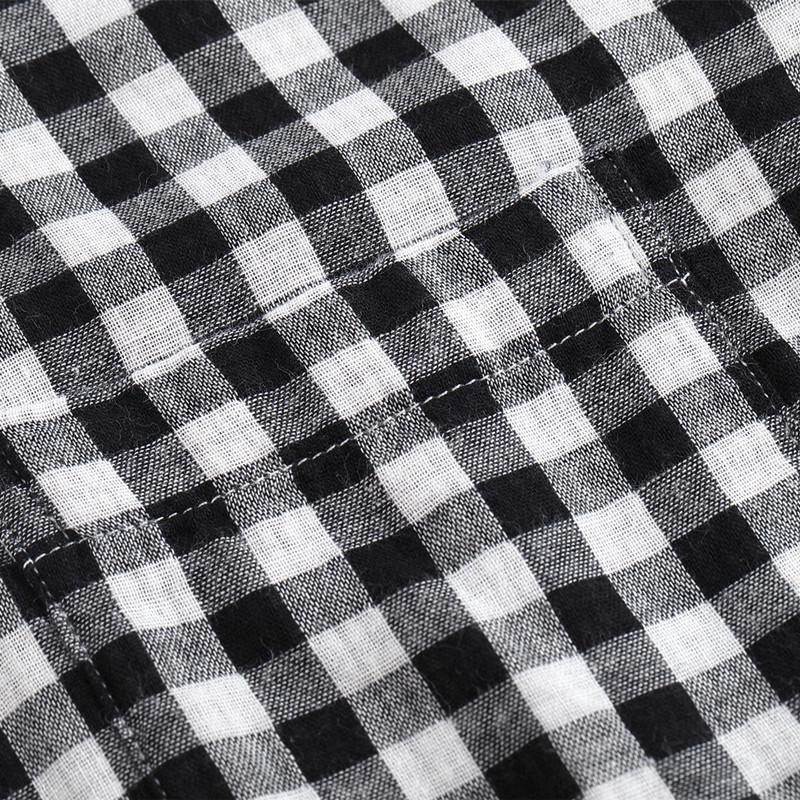 Jarní podzimní kostkovaná košile Muži Klasická móda 100% bavlna Vysoce kvalitní košile Muži Dlouhý rukáv Běžné Podnikání Pánské košile