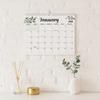 18 Months Leaf Pattern Calendar Square Weekly Schedule Calendar Durable Wall Calendar  Office