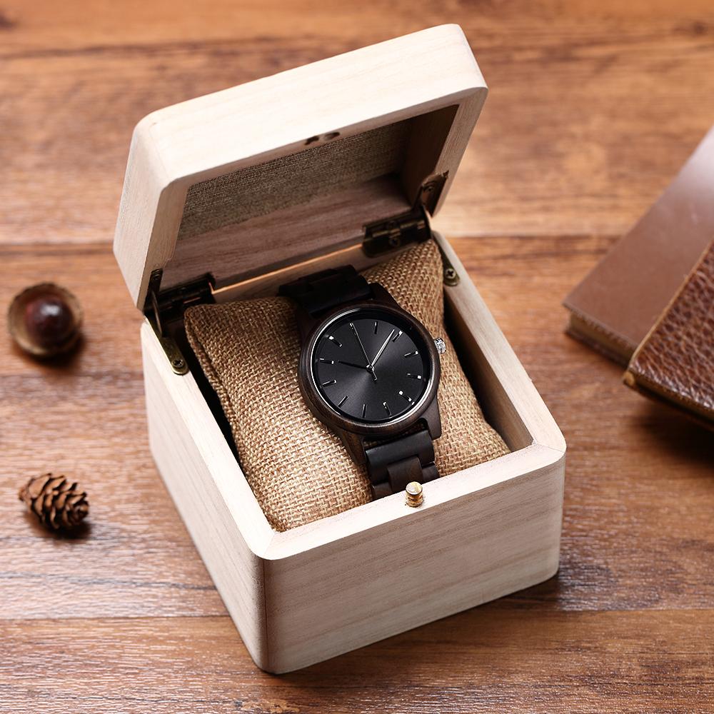 Holzuhren Herren Handgefertigt Vintage Neu Holz Quarzuhren mit Stilvollen Natürlichen Holzuhren Einzigartig Kundenspezifisch