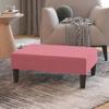 Day and Night - Day and Night Pink Velvet Footstool 78x56x32 Cm