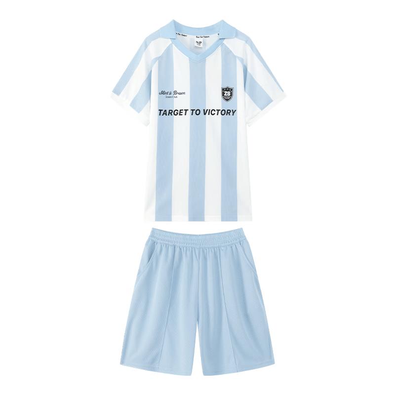 Zuo Xi Boys  Short Sleeve Quick-Dry Soccer Uniform Set 140